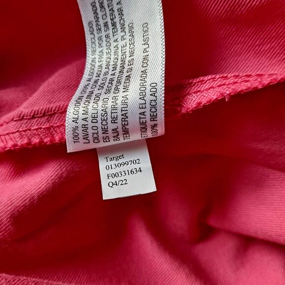 NWT Universal Thread Dress Flutter Short Sleeve Mini Cotton Pink Womens Large - Picture 13 of 13